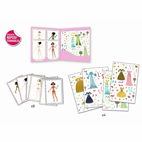 Djeco | Stickerpuppen: Papier Puppen - Durch die Jahreszeiten