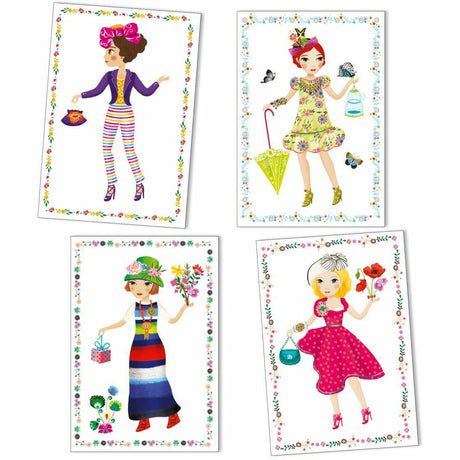 Djeco | Stickerpuppen: Papier Puppen - Massive fashion