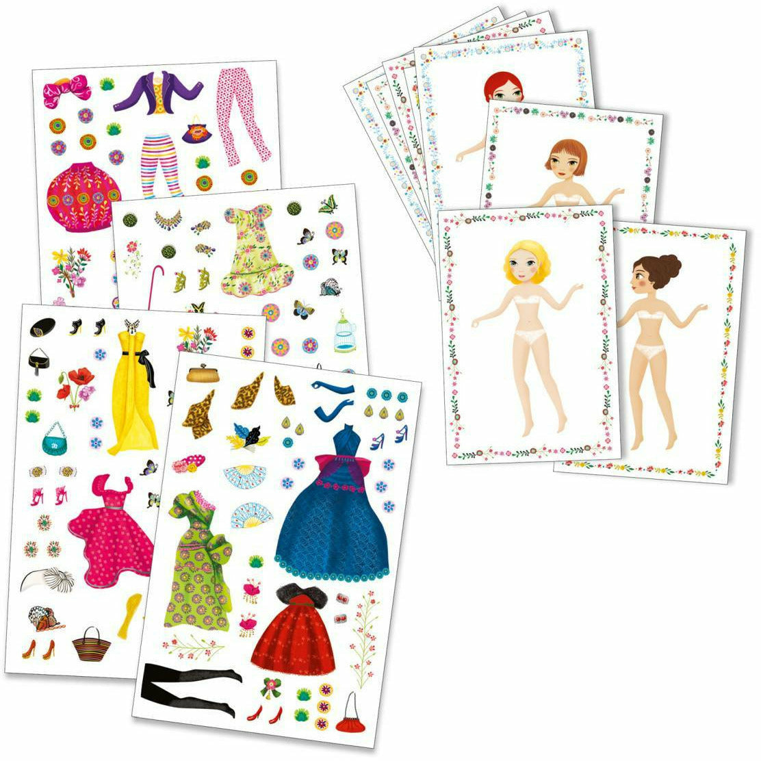 Djeco | Stickerpuppen: Papier Puppen - Massive fashion