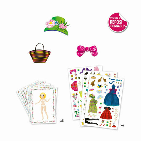 Djeco | Stickerpuppen: Papier Puppen - Massive fashion