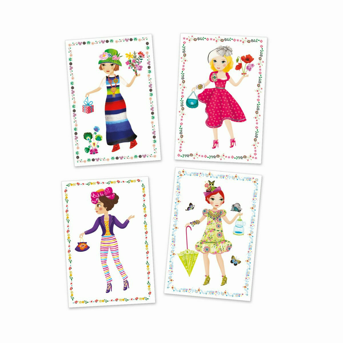 Djeco | Stickerpuppen: Papier Puppen - Massive fashion