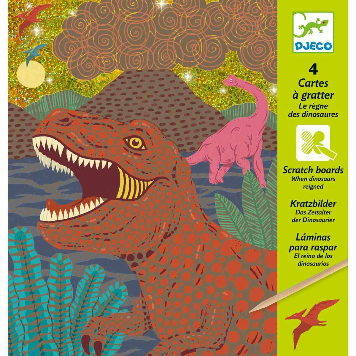 Djeco | Kratzbilder: Dinosaurier