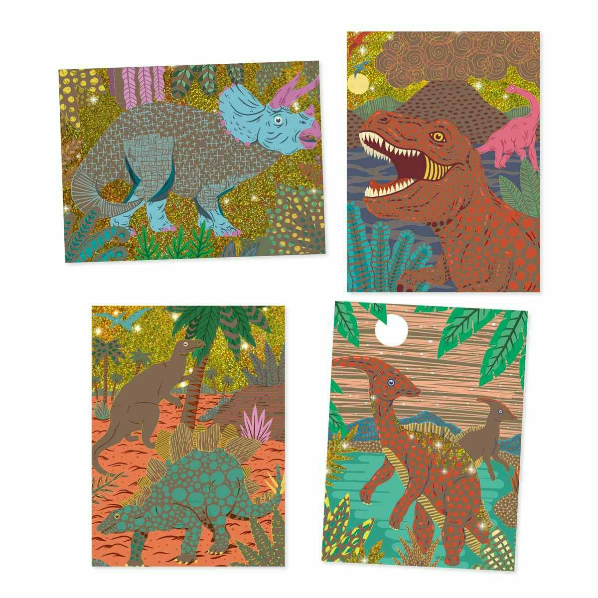 Djeco | Kratzbilder: Dinosaurier