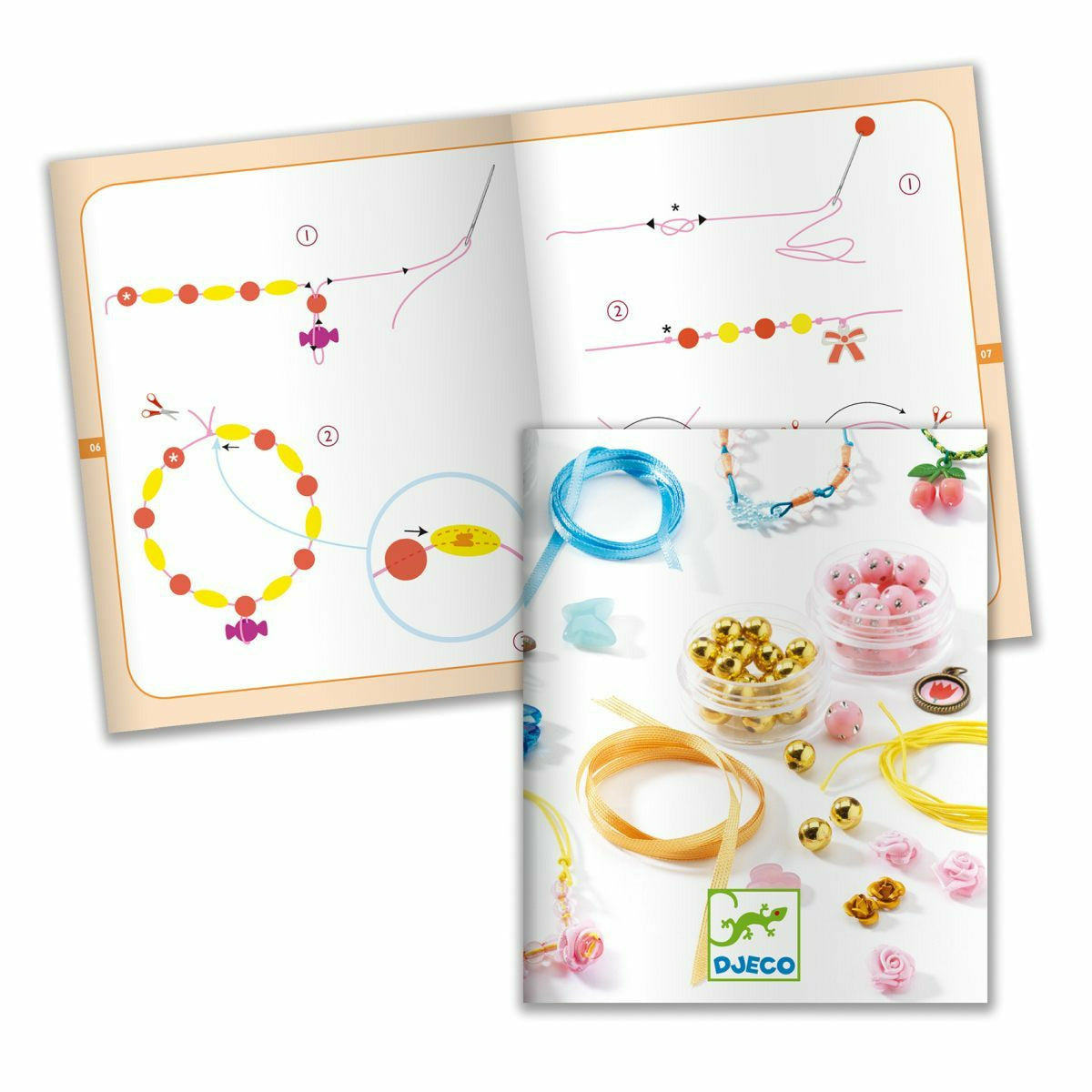 Djeco | Schmuck basteln: Perlen und Blumen
