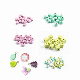 Djeco | Schmuck basteln: Holzperlen Blätter und Blumen