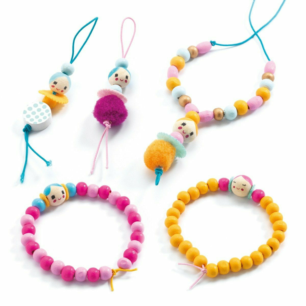 Djeco | Schmuck basteln: Perlen und kleine Mädchen