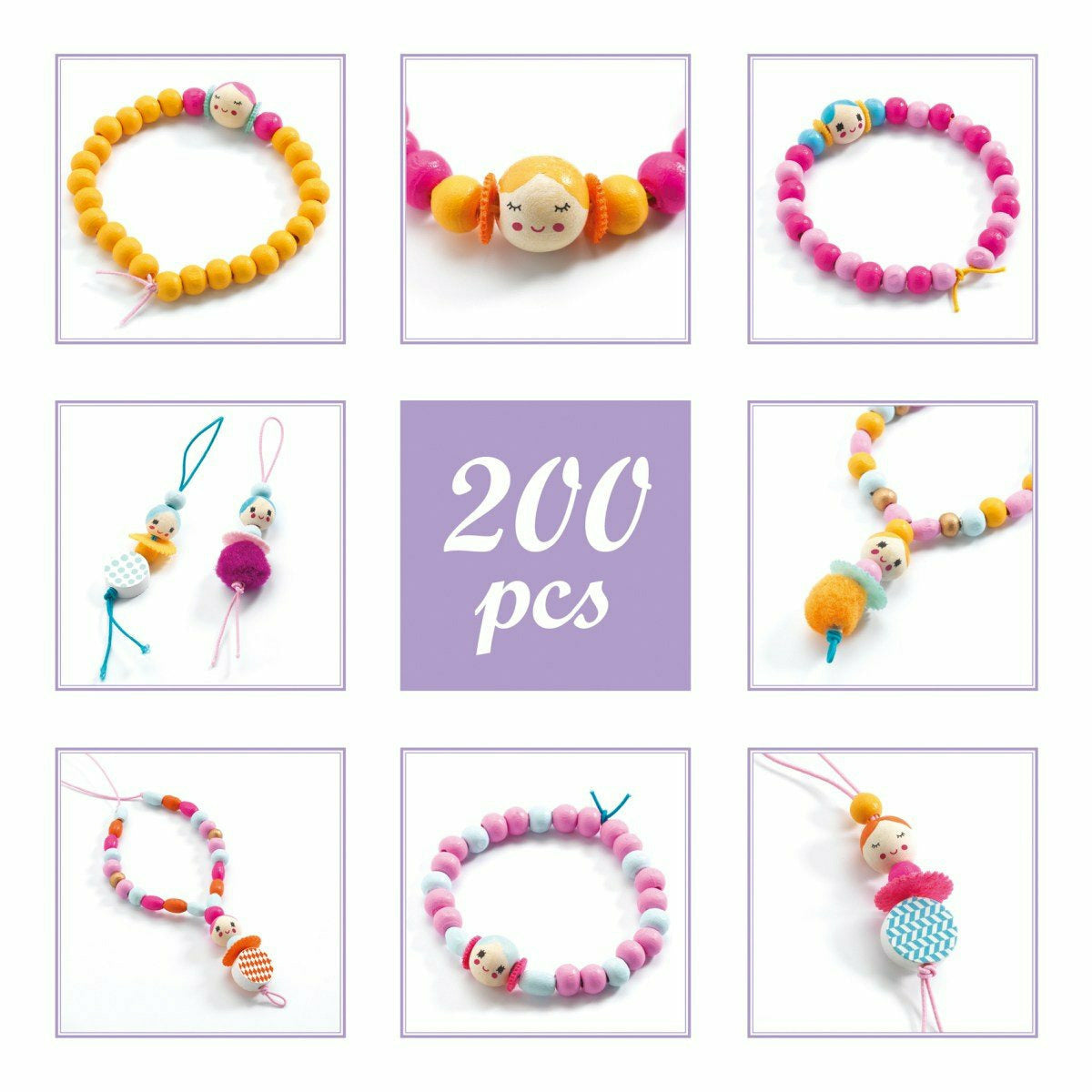 Djeco | Schmuck basteln: Perlen und kleine Mädchen