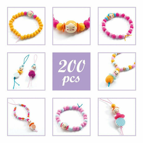 Djeco | Schmuck basteln: Perlen und kleine Mädchen