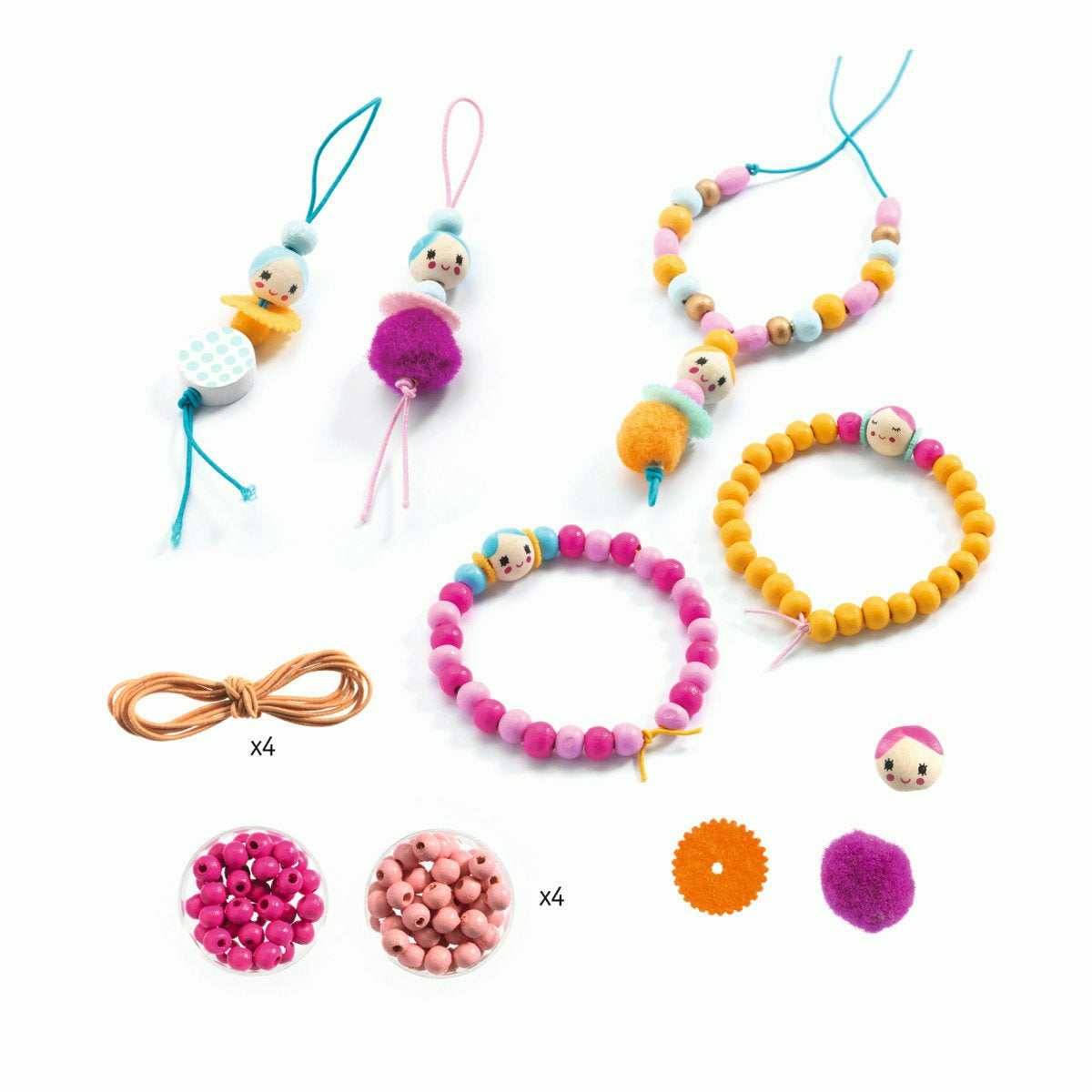 Djeco | Schmuck basteln: Perlen und kleine Mädchen