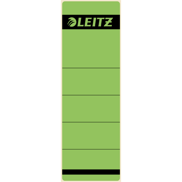 Leitz Rückenschilder für Standard- und Hartpappe-Ordner - breite Ordner - grün