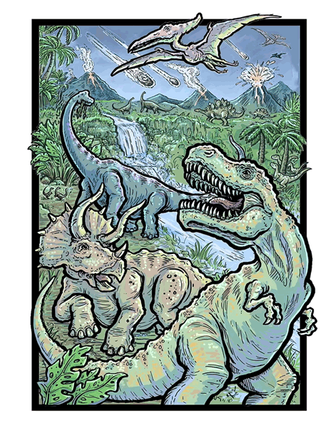 Cloudberries | Dinosaurs (3D) | Puzzle | 500 Teile