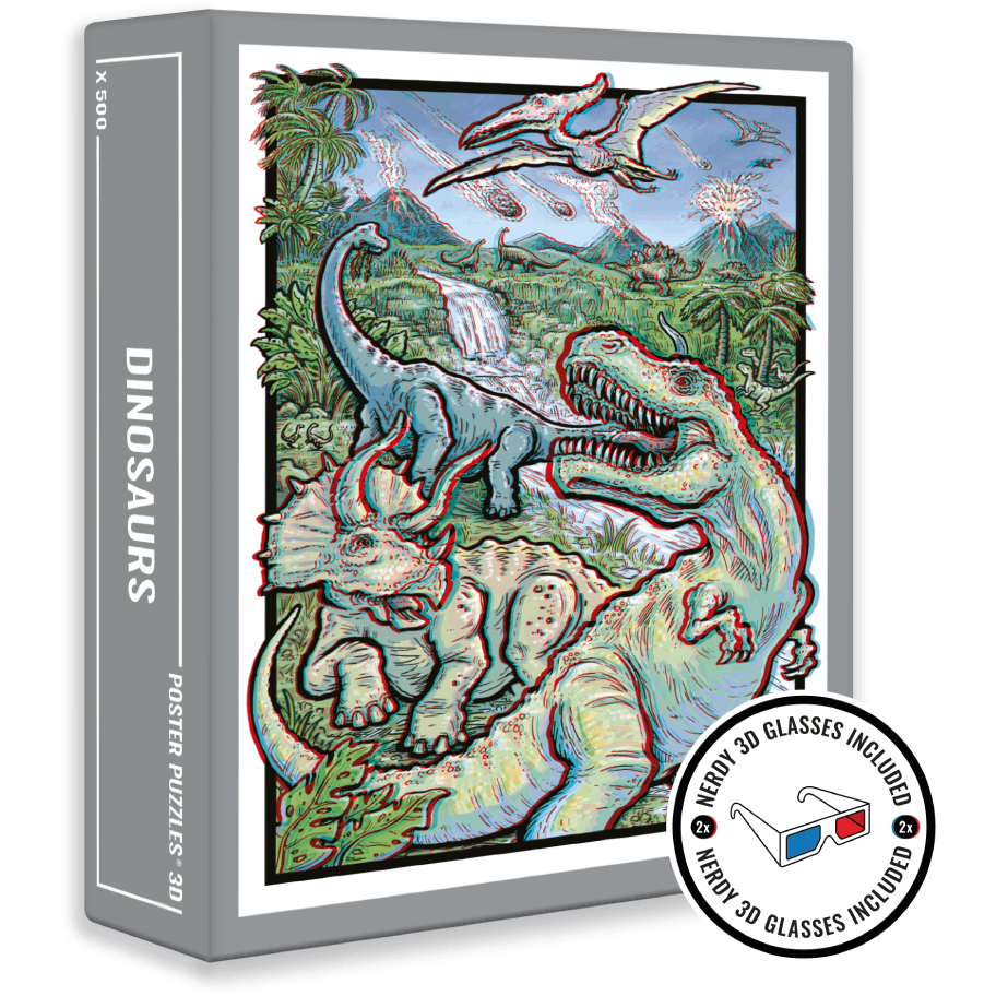 Cloudberries | Dinosaurs (3D) | Puzzle | 500 Teile