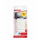 Wäsche-Markier-Set 8408 BTS 10% off, inkl.25 Wäscheetiketten, 0,75 mm, schwarz