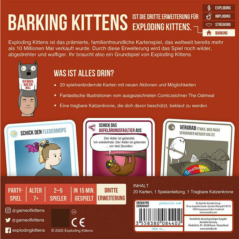 Exploding Kittens - Barking Kittens