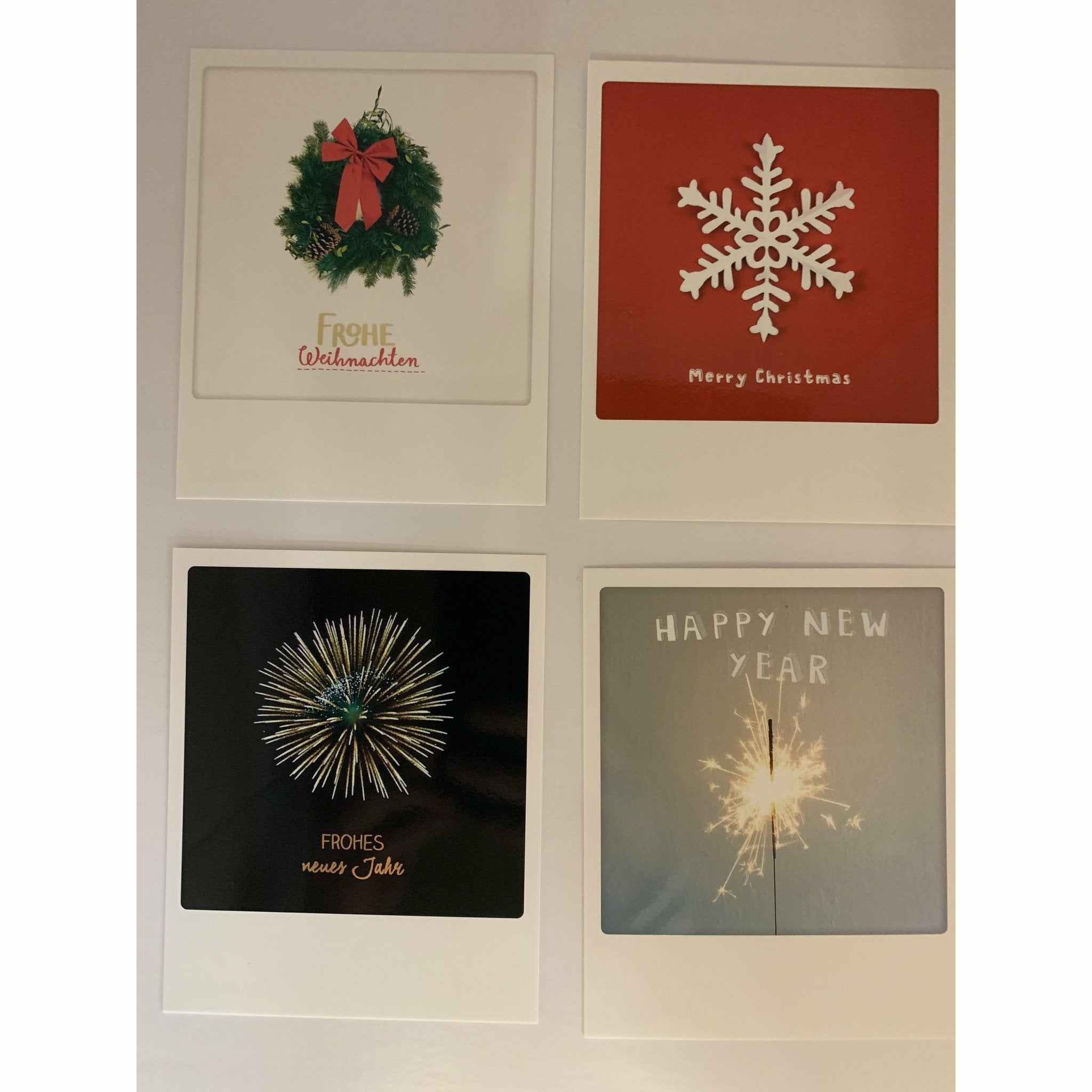 Pickmotion Weihnachts-/Neujahrskarten Set3 - 4tlg