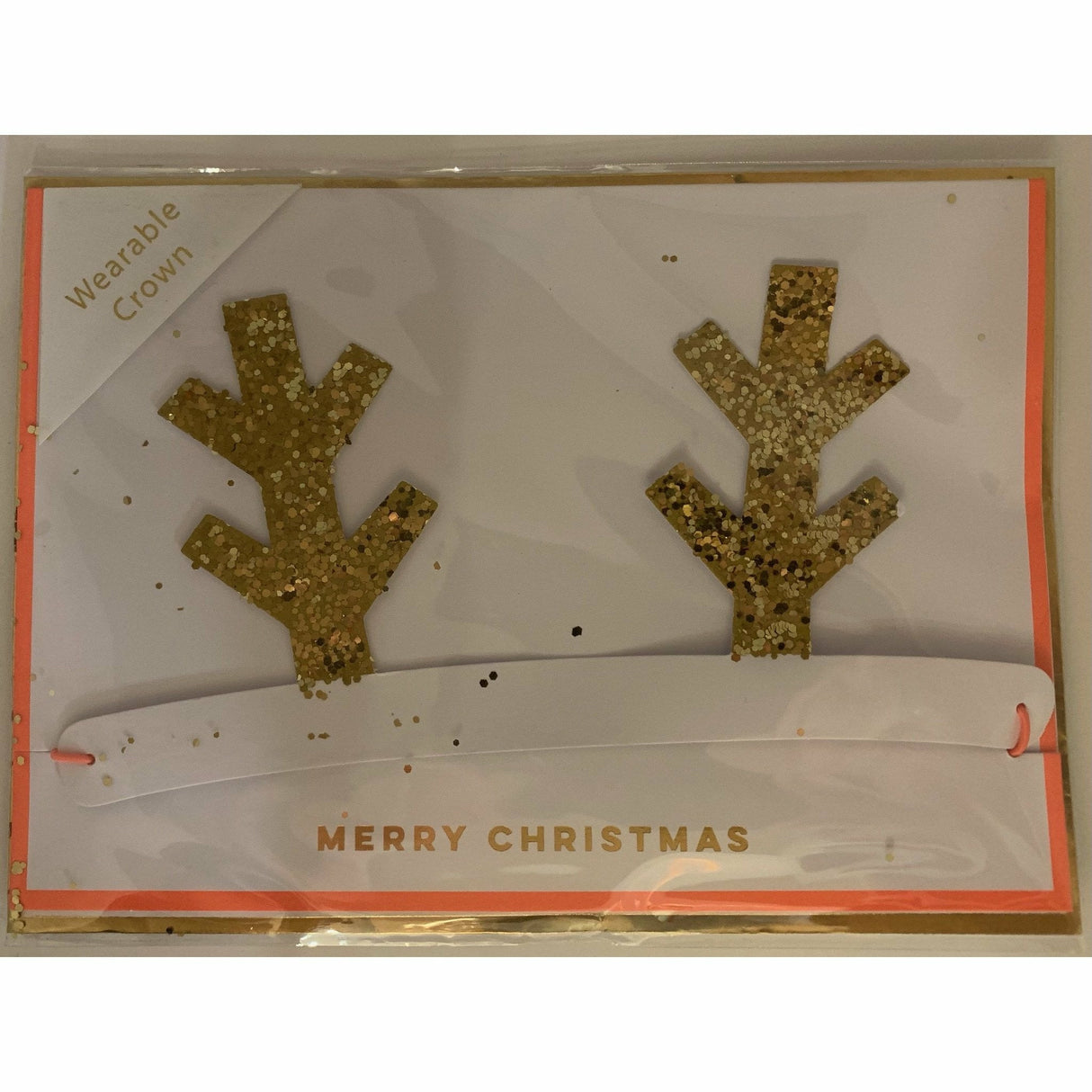 Meri Meri Christmas Card - Mit Glitzer Rentiergeweih