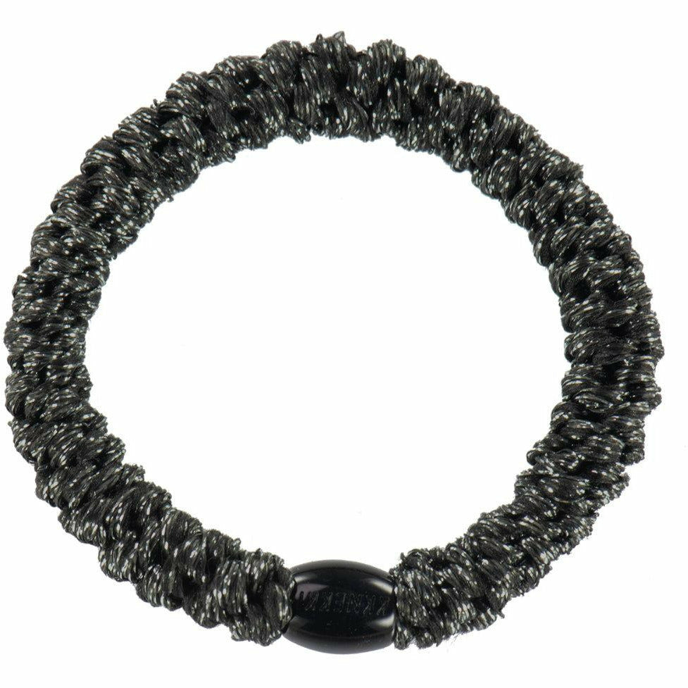 Kknekki | Haargummi - Black glitter - Schwarzer Glitzer