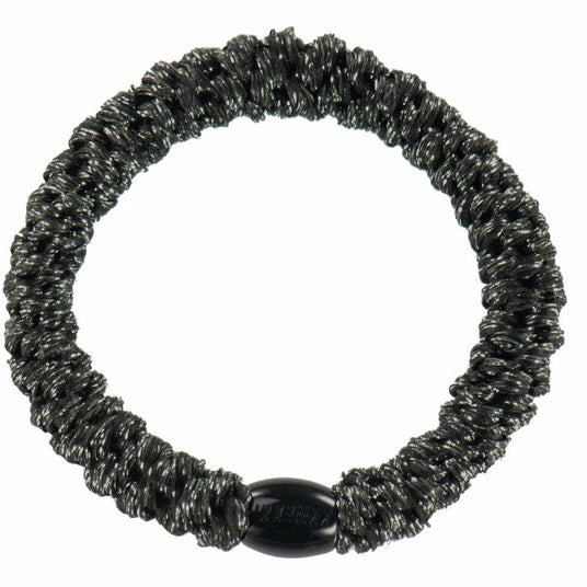 Kknekki | Haargummi - Black glitter - Schwarzer Glitzer