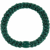 Kknekki | Haargummi - Forrest Green glitter - Waldgrün Glitzer