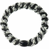 Kknekki | Haargummi - Mix Black-Grey glitter - Mix Schwarz-Grau Glitter