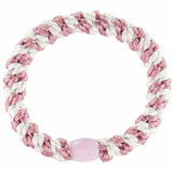 Kknekki | Haargummi - gestreift - Old Pink-White stripe - Altrosa-Weiß