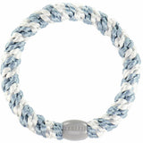 Kknekki | Haargummi - gestreift - Sea blue-white | Seeblau - Weiß