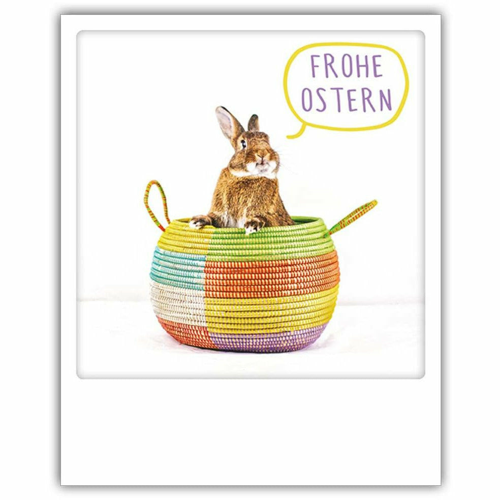 Postkarte | frohe ostern hase