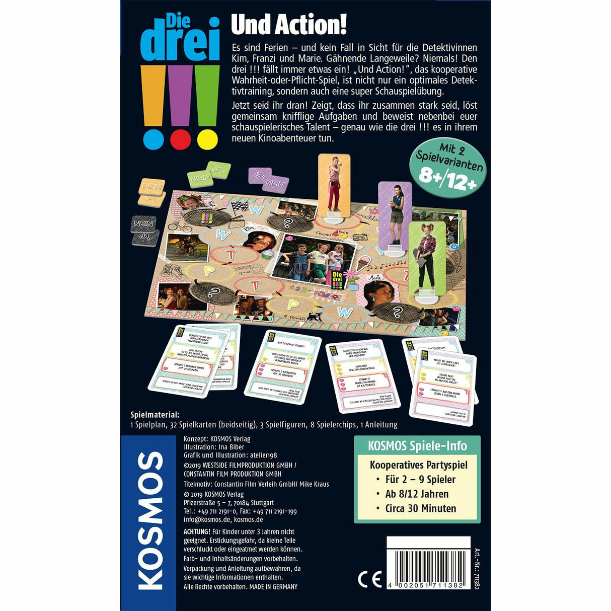 Die drei !!! Und Action! Spiel zum Film