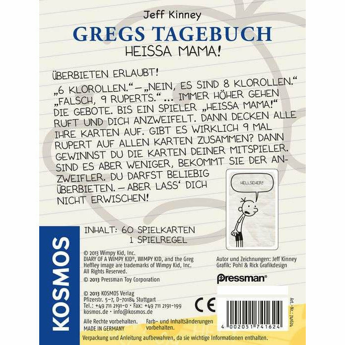KOSMOS | Kartenspiel Gregs Tagebuch - Heissa Mama!