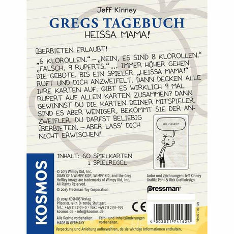 KOSMOS | Kartenspiel Gregs Tagebuch - Heissa Mama!