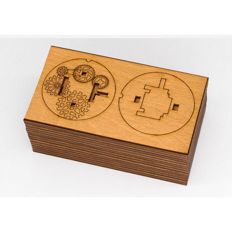 Cluebox | Cryptex Bausatz aus Holz | Kryptos