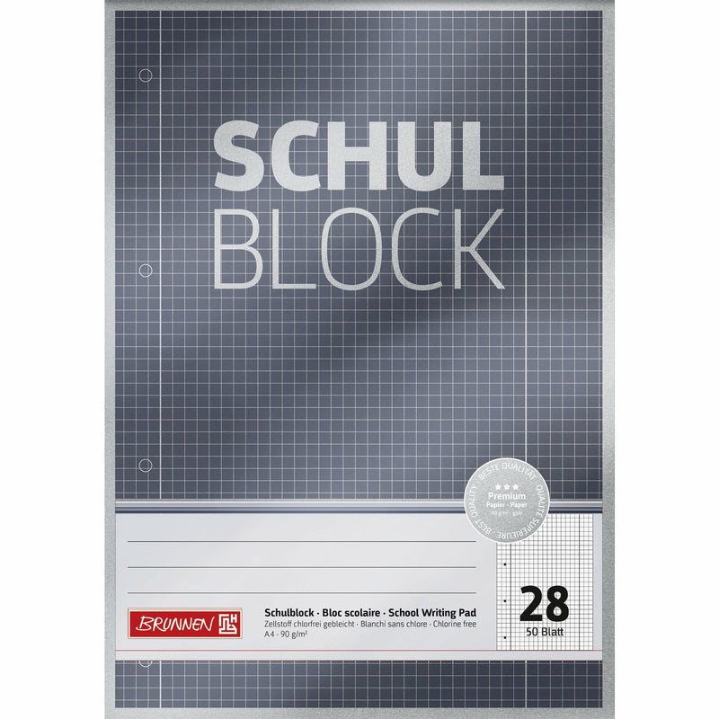 Schulblock A4 Lin28 50Bl Premium