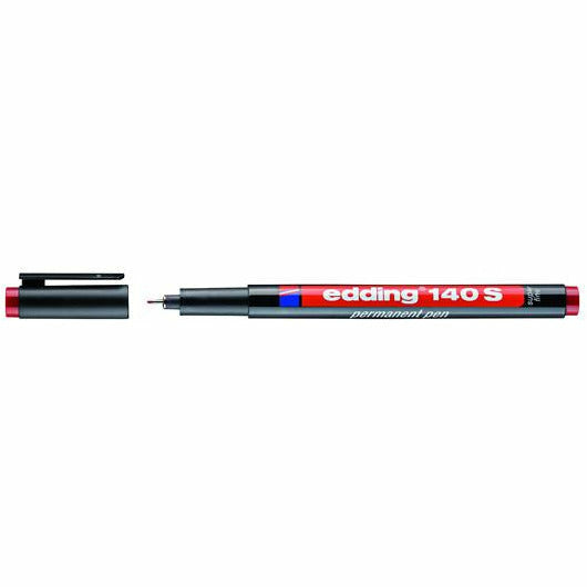 Permanent Pen edding 140 S,, 0,3 mm, rot