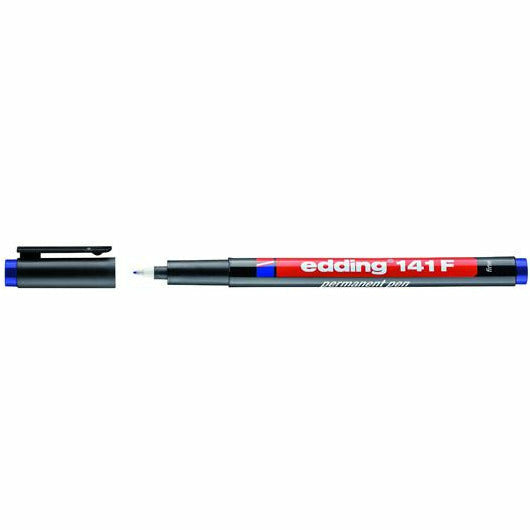 Permanent Pen edding 141 F, 0,6 mm, blau