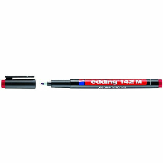 Permanent Pen edding 142 M, 1 mm, rot