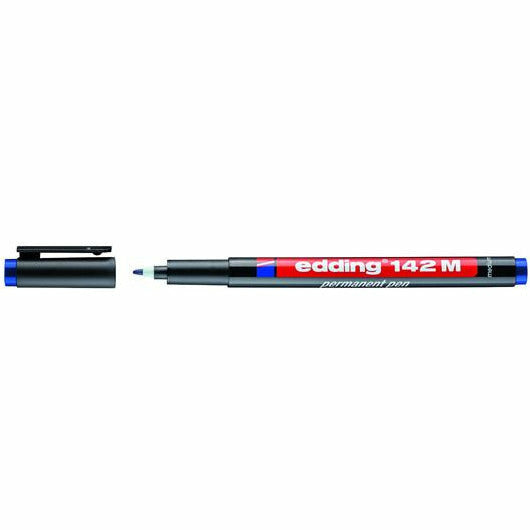 Permanent Pen edding 142 M, 1 mm, blau