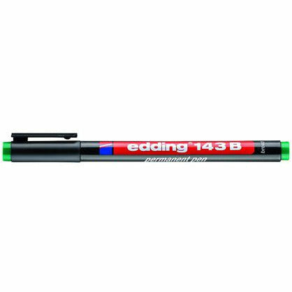 Permanent Pen edding 143 B, 1-3 mm, grün