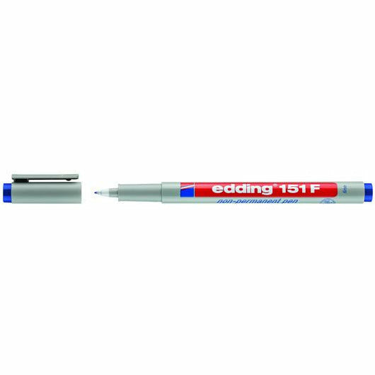 Non-permanent Pen edding 151 F, 0,6 mm, blau