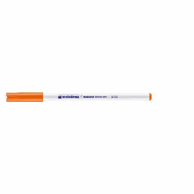 Textilpen edding 4600, Rundspitze, 1 mm, orange