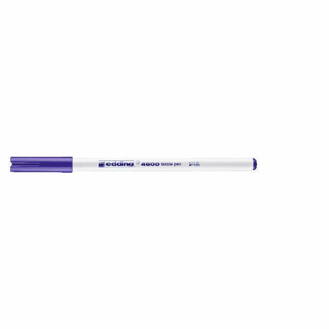 Textilpen edding 4600, Rundspitze, 1 mm, violett