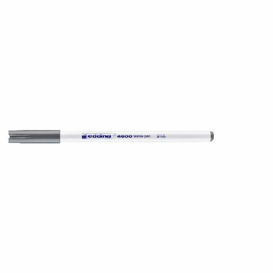 Textilpen edding 4600, Rundspitze, 1 mm, grau