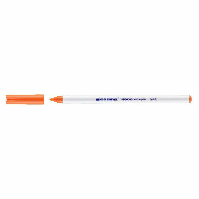 Textilpen edding 4600, Rundspitze, 1 mm, neonorange