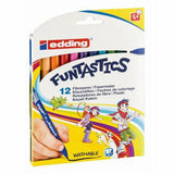 Fasermaler Filzstifte e-15 12er Set FUNTASTIC, ca. 1 mm