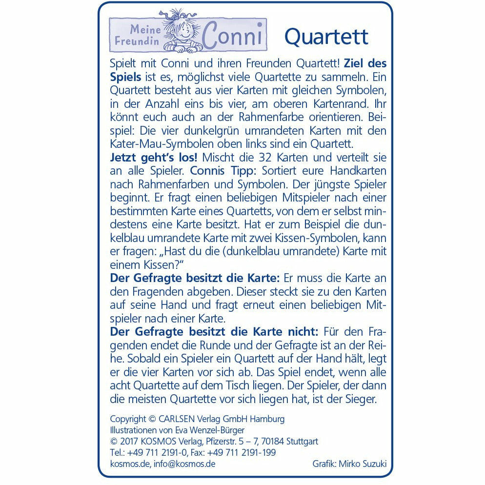 KOSMOS | Meine Freundin Conni Quartett