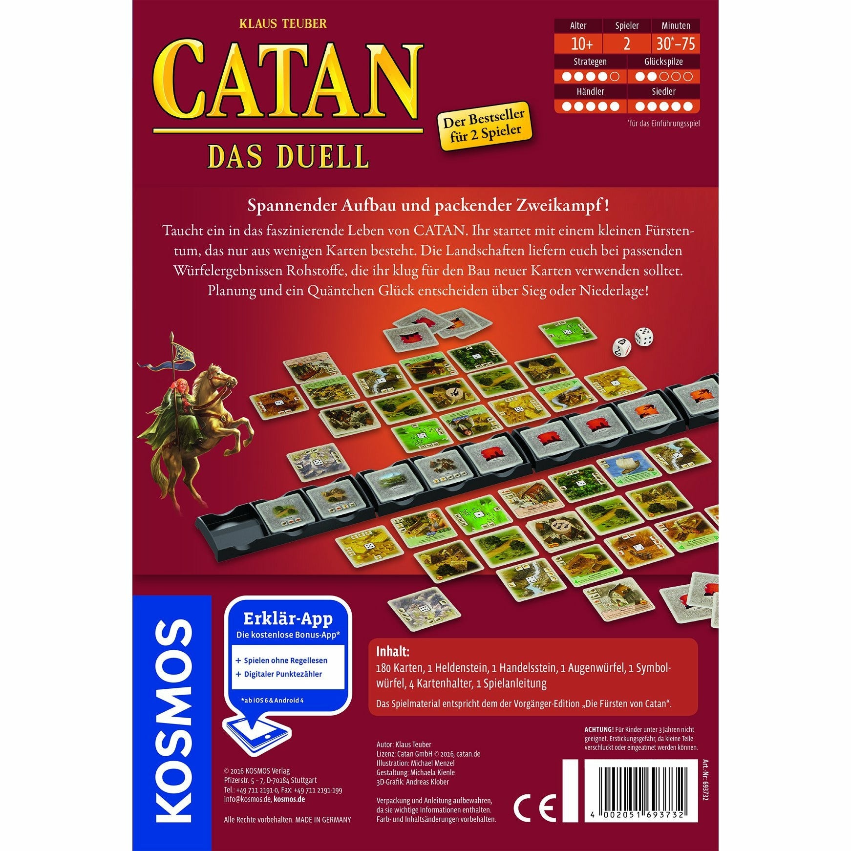 KOSMOS | Catan - Das Duell (Spiel mit Karten für Zwei)