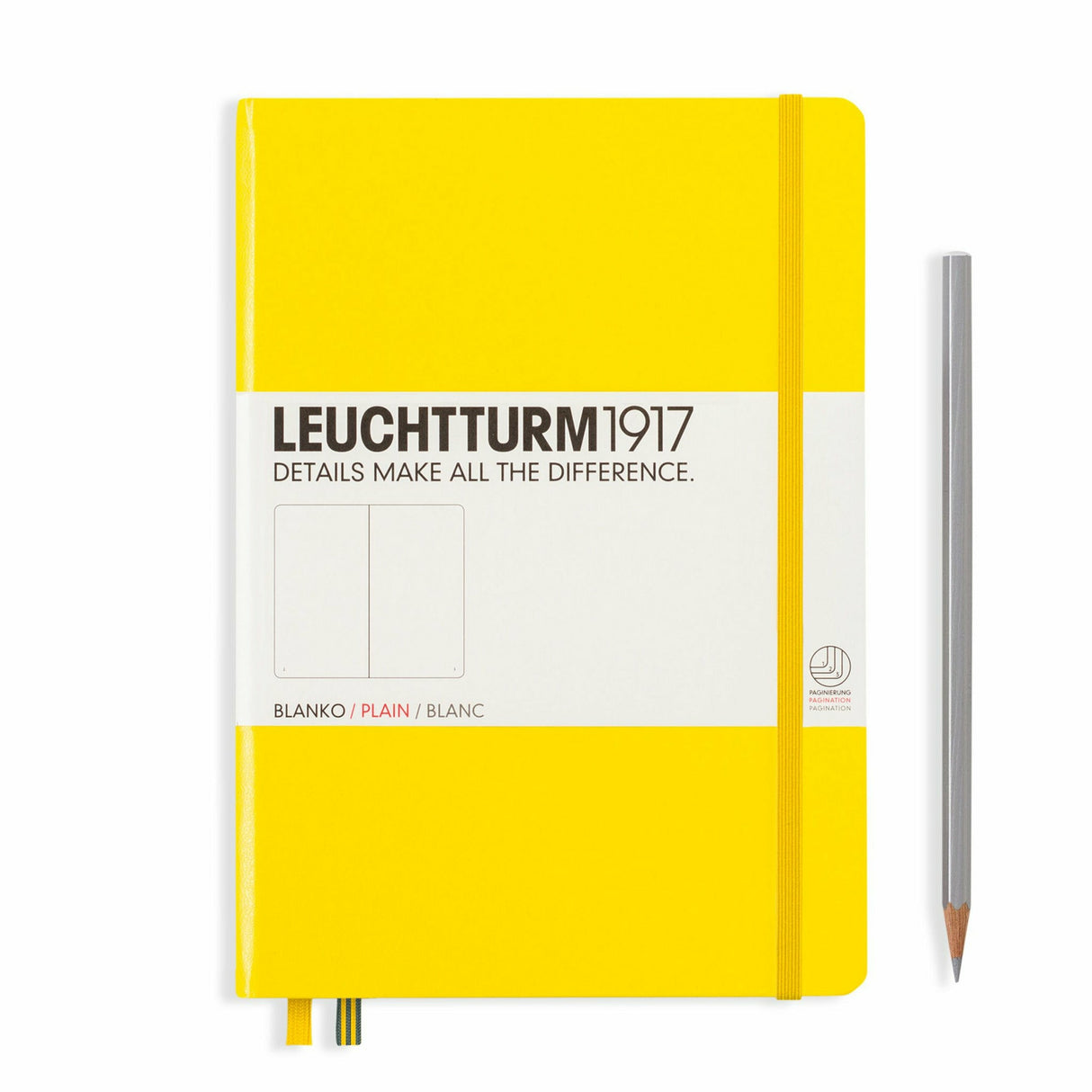 Notizbuch Medium (A5), Hardcover, 251 nummerierte Seiten