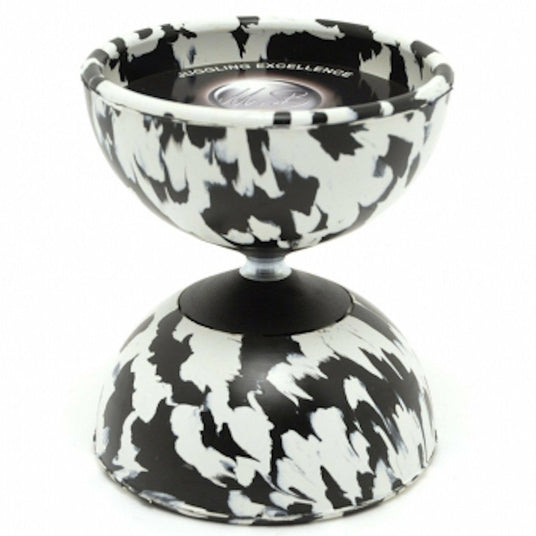 Diabolo Harlekin Medium | weiß/schwarz | 200gr. Ø100,00mm H 115mm