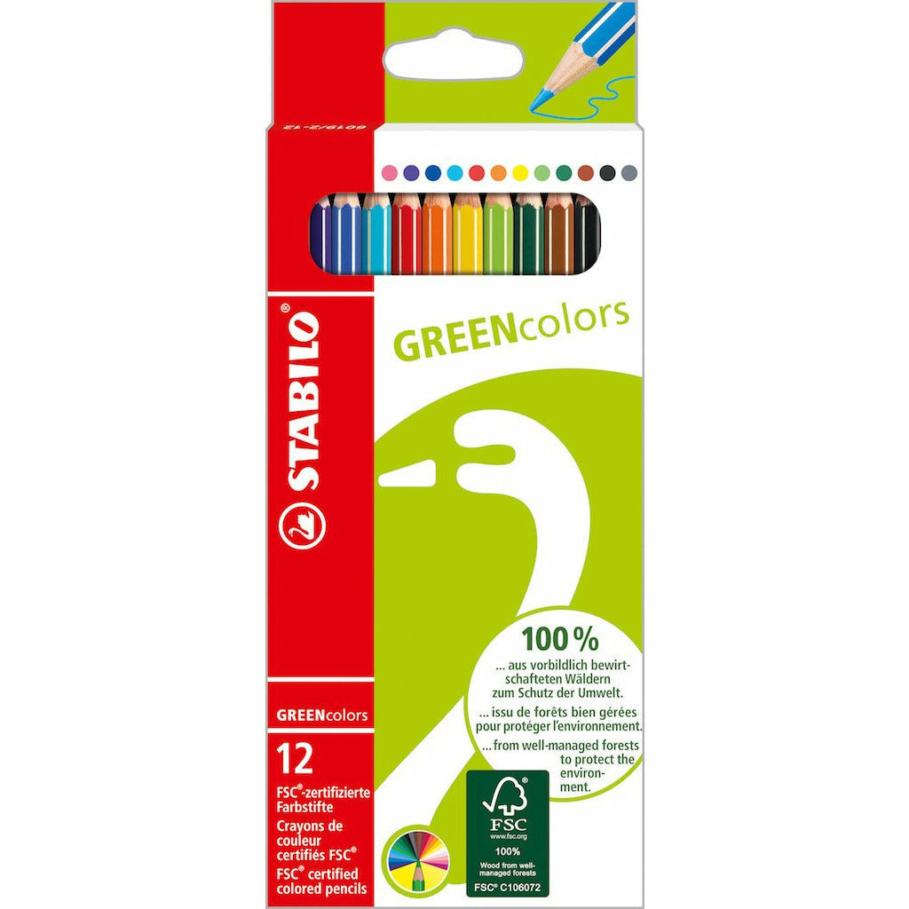 STABILO GREENcolors 12er Etui FSC