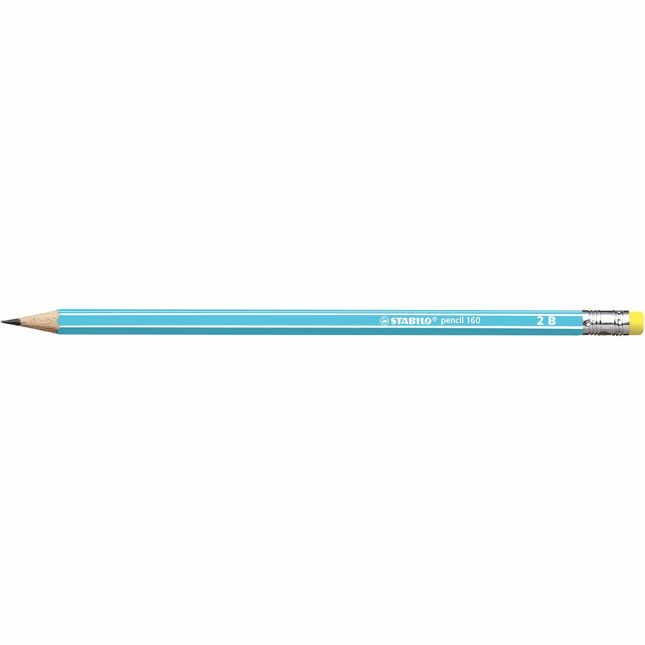 STABILO pencil 160 blau 2B Gummikapsel
