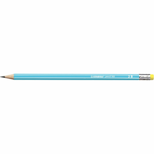 STABILO pencil 160 blau 2B Gummikapsel